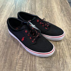 Polo Ralph Lauren Men's Casual Shoes Size 10.5 Black/Red